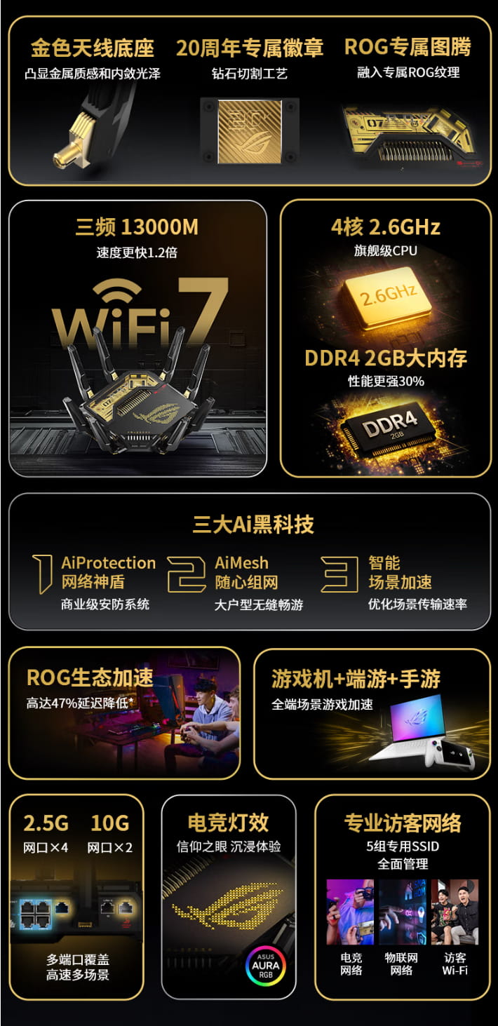 ROG八爪鱼7 20周年限定版开启预约 首发4899元 6月30日开售